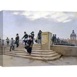 Leinwandbilder. Jean Beraud, On the Pont des Arts, Paris (detail)