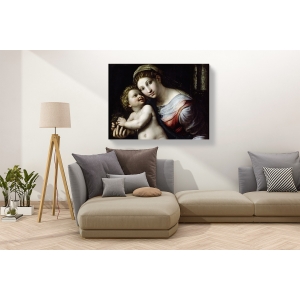 Leinwandbilder. Giulio Romano, Madonna und Kind (Detail)