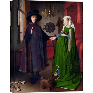 Wall art print and canvas. Jan Van Eyck, Arnolfini Portrait