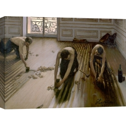 Tableau sur toile. Gustave Caillebotte, Les Raboteurs de parquet