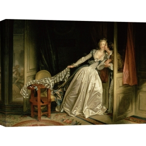 Leinwandbilder. Jean-Honoré Fragonard, Der gestohlene Kuss
