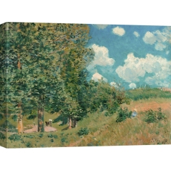 Quadro, stampa su tela. Alfred Sisley, La strada da Versailles a Saint-Germain