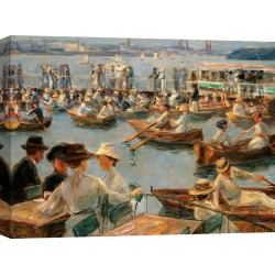 Wall art print and canvas. Max Liebermann, On the Alster in Hamburg
