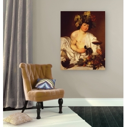 Caravaggio bacco design quadro stampa tela dipinto telaio arredo casa 