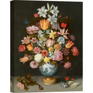 Cuadro en canvas. Bosschaert the Elder, Bodegón con flores en un jarrón