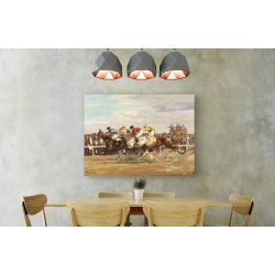Wall art print and canvas. Angelo Jank, Horse race