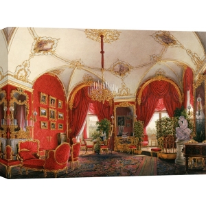 Quadro, stampa su tela. Edward Petrovich Hau, Interiors of the Winter Palace: the Fourth Reserved Apartment