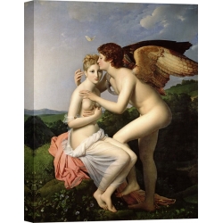Tableau sur toile. Francois Pascal Simon Gerard, Cupidon et Psyché 