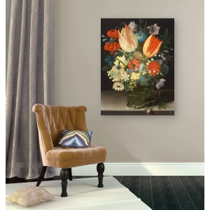 Cuadro en canvas. Peter Binoit, Bodegón con tulipanes