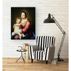 Tableau sur toile. Bartolomé Esteban Murillo, Vierge avec enfant