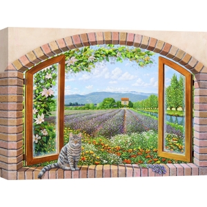 Leinwandbilder. Andrea Del Missier, Fenster in der Provence