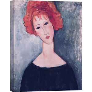 Wall art print and canvas. Amedeo Modigliani, Red Head
