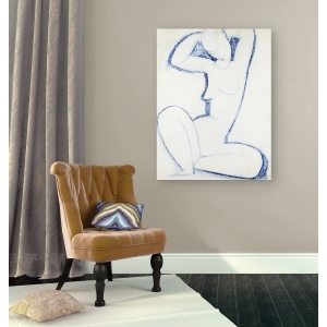 Quadro, stampa su tela. Amedeo Modigliani, Cariatide Blu II