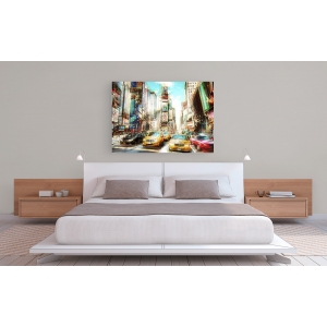 Wall art print and canvas. Peter Berry, Times Square Multiexposure I