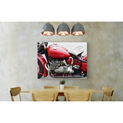 Cuadro de coches en canvas. Gasoline Images, Antigua moto americana