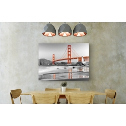 Wall art print and canvas. Baker beach and Golden Gate Bridge, San Francisco