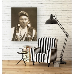 Quadro, stampa su tela. Indiani d'America - Chief Joseph, Nez Perce, 1900