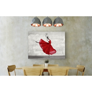 Quadro, stampa su tela. Haute Photo Collection, Ballerina in rosso