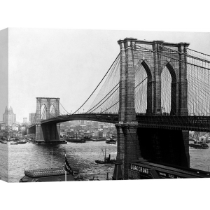 Leinwandbilder. A. Loeffler, Brooklyn Bridge, New York, 1900