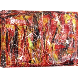Cuadro abstracto moderno en canvas. Bob Ferri, Games in the sun