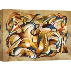 Cuadro abstracto geometrico en canvas. Laura Ceccarelli, Open Your Mind