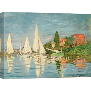 Tableau sur toile. Claude Monet, Régate à Argenteuil