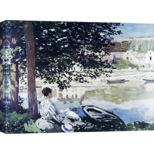 Cuadro en canvas. Claude Monet, En el Sena en Bennecourt