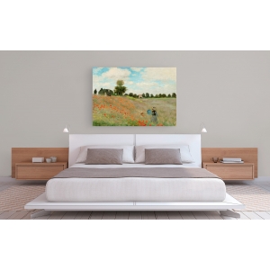 Wall art print and canvas. Claude Monet, Poppies