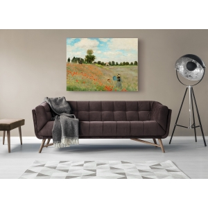 Wall art print and canvas. Claude Monet, Poppies