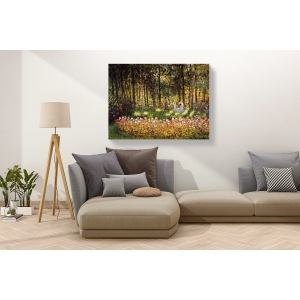 Wall art print and canvas. Claude Monet, Wooded Scene