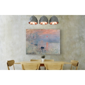 Tableau sur toile. Claude Monet, Impression au soleil levant