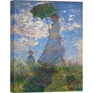 Leinwandbilder. Claude Monet, Frau mit Sonnenschirm