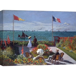 Wall art print and canvas. Claude Monet, Terrasse à Sainte-Adresse