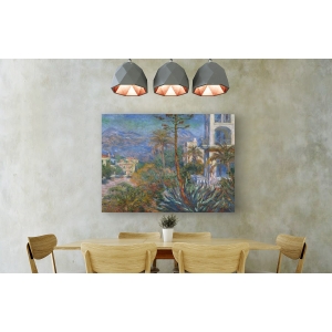 Wall art print and canvas. Claude Monet, The Villas at Bordighera