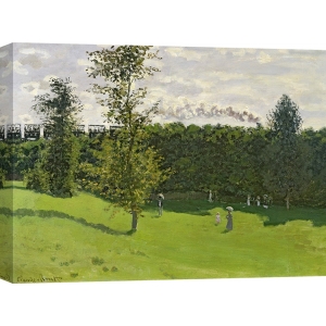 Tableau sur toile. Claude Monet, Le train dans la campagne 