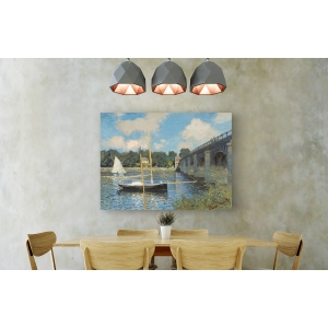 Tableau sur toile. Claude Monet, Le pont d'Argenteuil