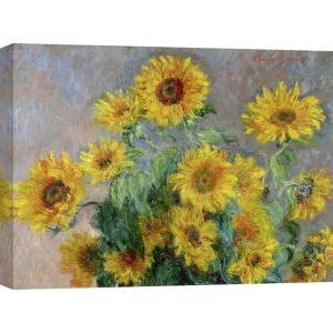 Cuadro en canvas. Claude Monet, Girasoles (detalle)