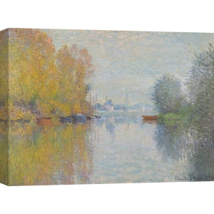 Quadro, stampa su tela. Claude Monet, Autunno sulla Senna, Argenteuil