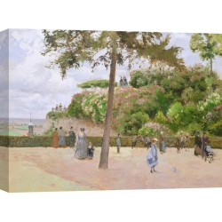 Tableau sur toile. Camille Pissarro, Le jardin public de Pontoise