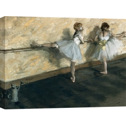 Wall art print and canvas. Edgar Degas, Dancers practicing at the barre