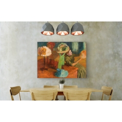Wall art print and canvas. Edgar Degas, The millinery shop