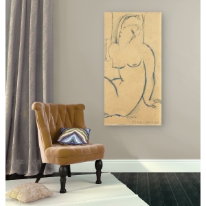 Cuadro en canvas. Amedeo Modigliani, Mujer sentada