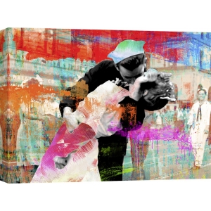 Wall art print and canvas. Eric Chestier, Kissing the War Goodbye 2.0