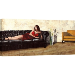Wall art print and canvas. Andrea Antinori, The Black Sofa