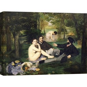 Quadro, stampa su tela. Edouard Manet, La colazione sull'erba