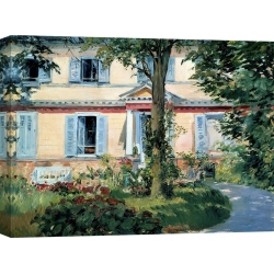 Tableau sur toile. Edouard Manet, Maison à Rueil
