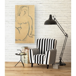 Wall art print and canvas. Amedeo Modigliani, Seated Woman