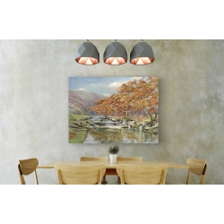 Wall art print and canvas. Francesco Cerana, River in the woods