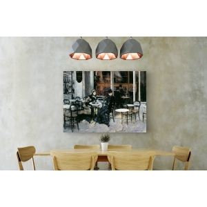 Leinwandbilder. Boldini Giovanni, Conversation at the cafè, Paris