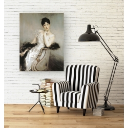 Wall art print and canvas. Giovanni Boldini, Woman in white